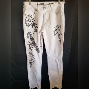 Rocks & Indigo Raw Hem Jeans size 12/30. FF16